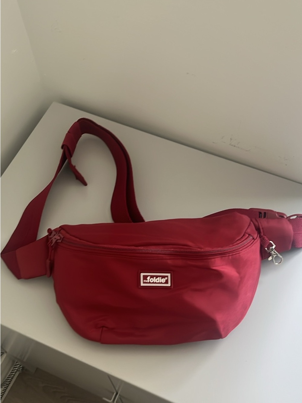 The Foldie® Crossbody Anti-Theft Travel Bag - Red - New